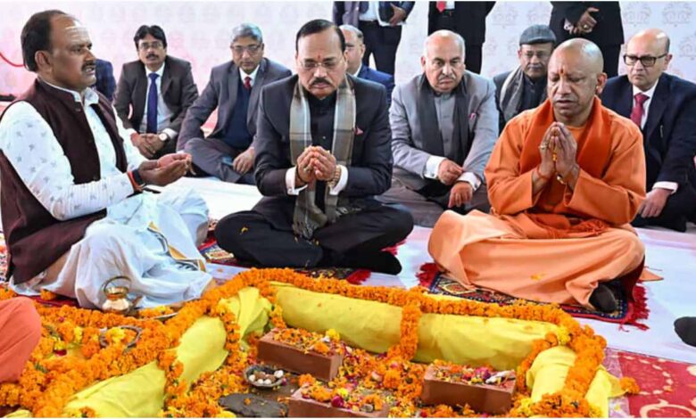 मुख्यमंत्री योगी आदित्यनाथ, एकीकृत न्यायालय परिसर यूपी, चंदौली कोर्ट कॉम्प्लेक्स, यूपी न्यायिक व्यवस्था, Chief Justice Suryakant, Judicial Infrastructure UP, Integrated Court Complex