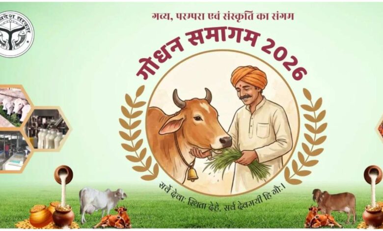 गोधन समागम 2026, गोकुल पुरस्कार 2026, नंद बाबा पुरस्कार, यूपी दुग्धशाला विकास विभाग, गोपालन योजना यूपी, स्वदेशी गौपालन, ग्रामीण अर्थव्यवस्था सुदृढ़ीकरण