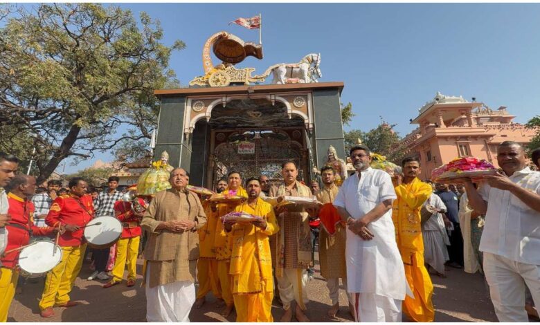 रंगभरी एकादशी 2026 गुलाल यात्रा, श्रीकृष्ण जन्मभूमि गुलाल यात्रा, काशी विश्वनाथ धाम होली, ब्रज की होली वाराणसी, रंगभरी एकादशी काशी, मथुरा से काशी गुलाल यात्रा