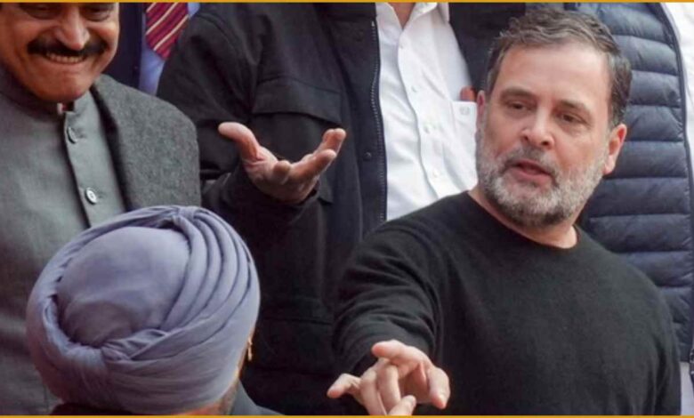 Rahul Gandhi Ravneet Bittu clash, राहुल गांधी बिट्टू विवाद, संसद में गद्दार टिप्पणी, Parliament Makar Dwar clash, Ravneet Singh Bittu statement, Rahul Gandhi controversy news, Budget session parliament news, Congress BJP confrontation