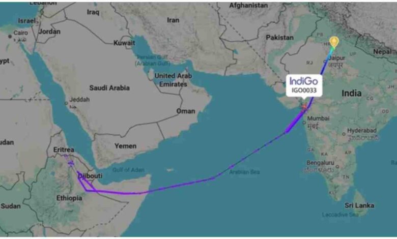 IndiGo flight U-turn, Delhi Manchester flight news, Middle East airspace closure, Iran Israel conflict flights, IndiGo 6E033 news, aviation news India, West Asia crisis flights