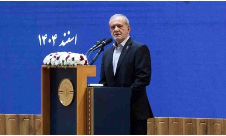 ईरान-इज़राइल संघर्ष, मसूद पेजेशकियन, ईरान राष्ट्रपति बयान, मिडिल ईस्ट युद्ध, US इज़राइल ईरान तनाव