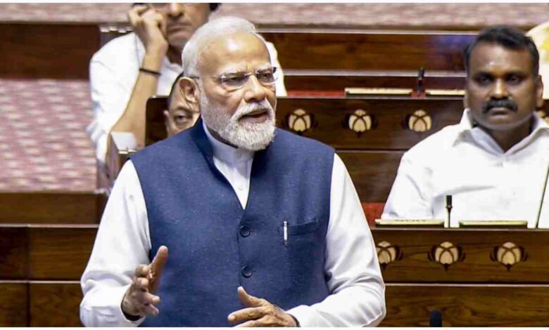 Narendra Modi Rajya Sabha farewell, Rajya Sabha retiring MPs 2026, PM Modi speech parliament, Mallikarjun Kharge statement viral, Indian parliament news, political retirement India