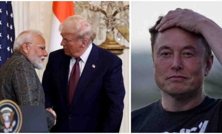 Elon Musk Modi Trump call, NYT report India reaction, Modi Trump phone call news, भारत विदेश मंत्रालय बयान, West Asia conflict news, Strait of Hormuz importance, India US relations news, Donald Trump Narendra Modi call