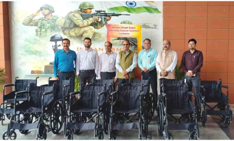 इंडिया पेस्टिसाइड्स लिमिटेड CSR, कल्याण सिंह कैंसर संस्थान लखनऊ, व्हीलचेयर डोनेशन, CSR पहल स्वास्थ्य क्षेत्र, Lucknow Cancer Institute news