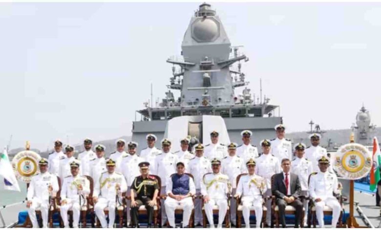 INS Aridhaman submarine, INS Taragiri warship, Indian Navy latest news, Rajnath Singh Navy commissioning, Project 17A frigate India, Nuclear triad India