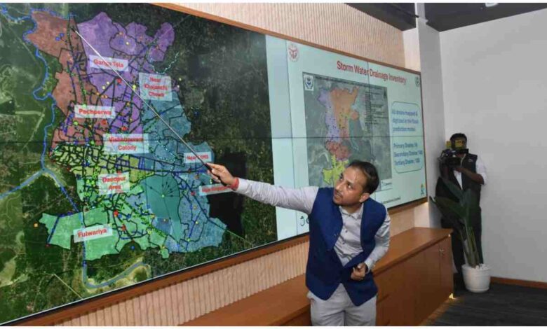 Gorakhpur AI Flood Management, Yogi Adityanath Smart City Vision, Urban Flood Management System India, Gorakhpur Nagar Nigam Model, AI Based Flood Control System, UP Smart City Development, NITI Aayog Smart Governance, IoT Flood Monitoring India