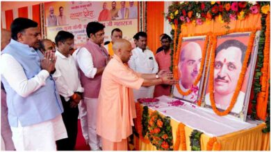 योगी आदित्यनाथ भाजपा स्थापना दिवस, BJP Foundation Day 2026, Yogi Adityanath speech Gorakhpur, Narendra Modi leadership India, BJP workers nation first, Jan Sangh history India