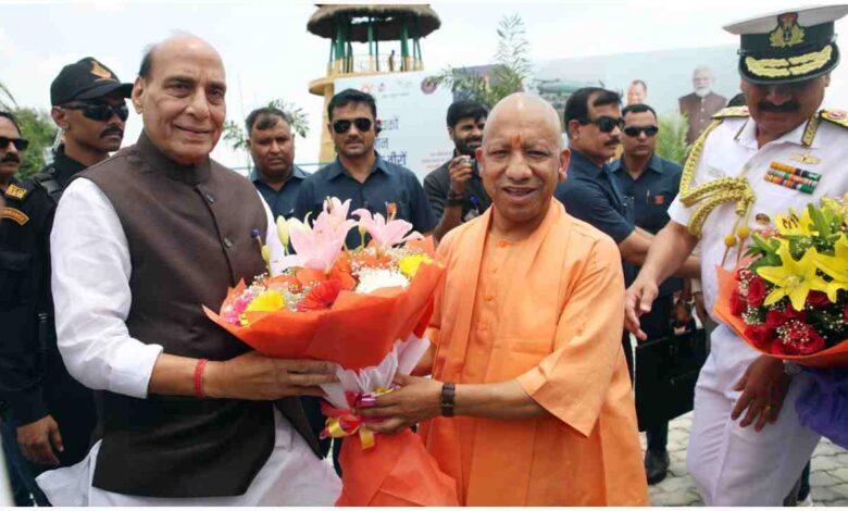 CM Yogi Adityanath, Navy Shaurya Vatika Lucknow, Rajnath Singh Lucknow Visit, Lucknow Navy Museum, INS Gomti, Yogi Adityanath Statement, Uttar Pradesh News, Defence News, Navy Museum Lucknow