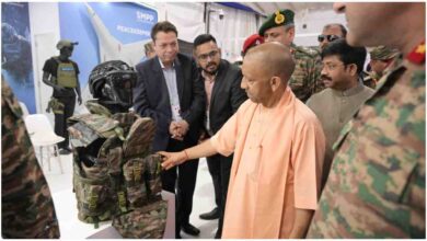 योगी आदित्यनाथ बयान, नॉर्थ टेक सिम्पोजियम 2026, यूपी डिफेंस कॉरिडोर, आधुनिक युद्ध साइबर स्पेस, Nation First योगी