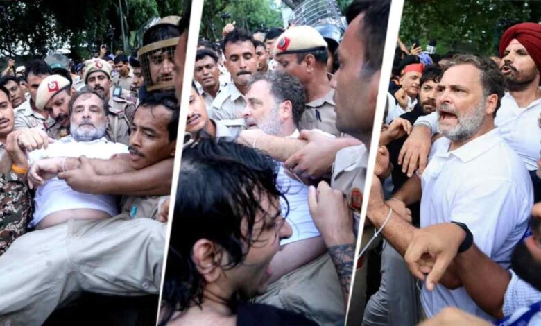राहुल गांधी हिरासत, PM आवास प्रदर्शन, NEET Protest, कांग्रेस प्रदर्शन, प्रियंका गांधी, अखिलेश यादव, धर्मेंद्र प्रधान इस्तीफा, दिल्ली पुलिस, राहुल गांधी न्यूज़, Parliament Protest, NEET विवाद, विपक्ष प्रदर्शन, राहुल गांधी हिरासत PM आवास