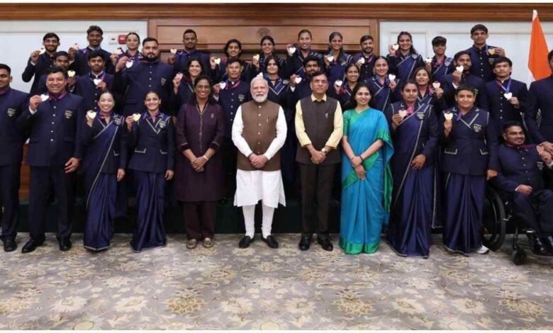 CWG 2026 PM Modi, CWG 2026, पीएम मोदी खिलाड़ियों से मिले, Commonwealth Games 2026, रत 39 पदक, पीएम मोदी CWG 2026, भारतीय खिलाड़ी कॉमनवेल्थ गेम्स, ग्लासगो कॉमनवेल्थ गेम्स 2026, CWG 2026, Commonwealth Games 2026, PM Modi, Narendra Modi, Indian Athletes, India Medals, Glasgow CWG, Sports News, Neeraj Chopra, Boxing, Judo