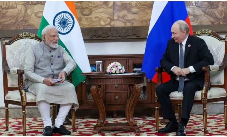 PM Modi Putin Meeting Bishkek, नरेंद्र मोदी पुतिन मुलाकात, PM Modi Russia Meeting, मोदी पुतिन वार्ता, युद्ध मानवता के लिए खतरा, भारत रूस संबंध, रूस यूक्रेन युद्ध, Bishkek News, World Nomad Games 2026